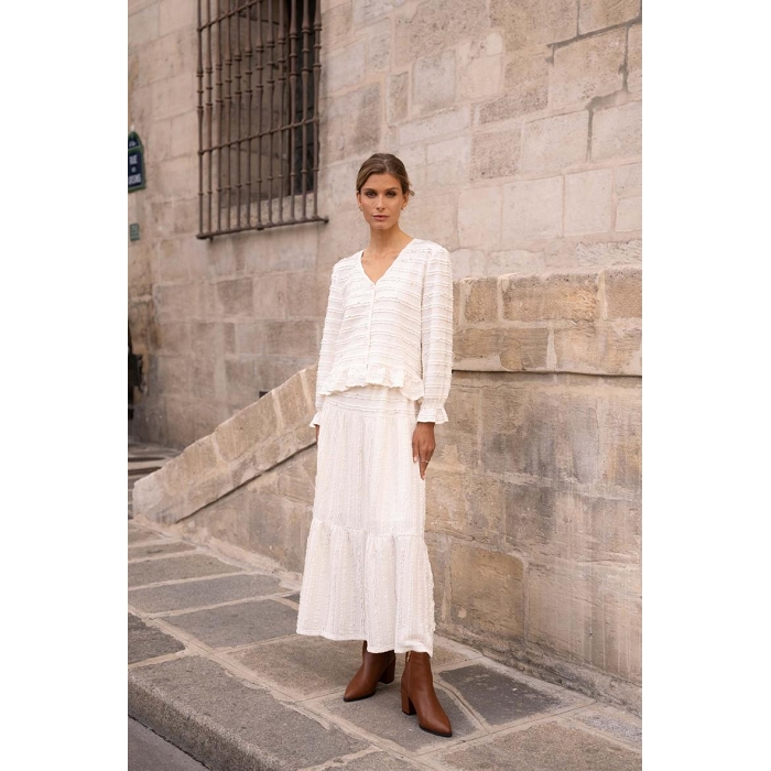 Scarpy creation capucine blouse prefall beige3811101_5