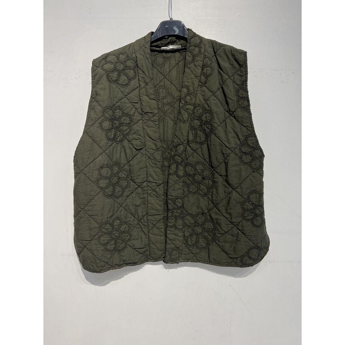 Scarpy creation noelie veste gilet matelassee brodee vert3812202_6