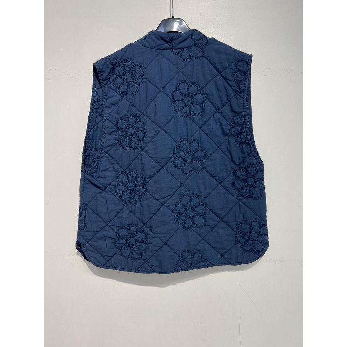 Scarpy creation noelie veste gilet matelassee brodee bleu3812203_3
