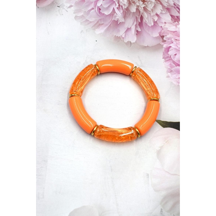 Scarpy creation bracelet nacre orange