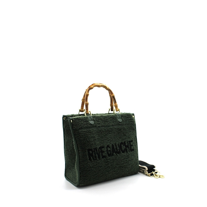 Rive gauche rive gauche montaigne sac main effet mouton vert