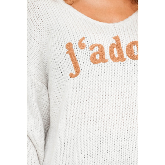 Scarpy creation my jadore pull maille doux yl beige3820201_2