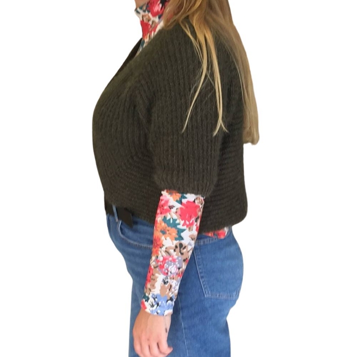 Scarpy creation my kimono gilet bolero manche courte yl vert3820303_2