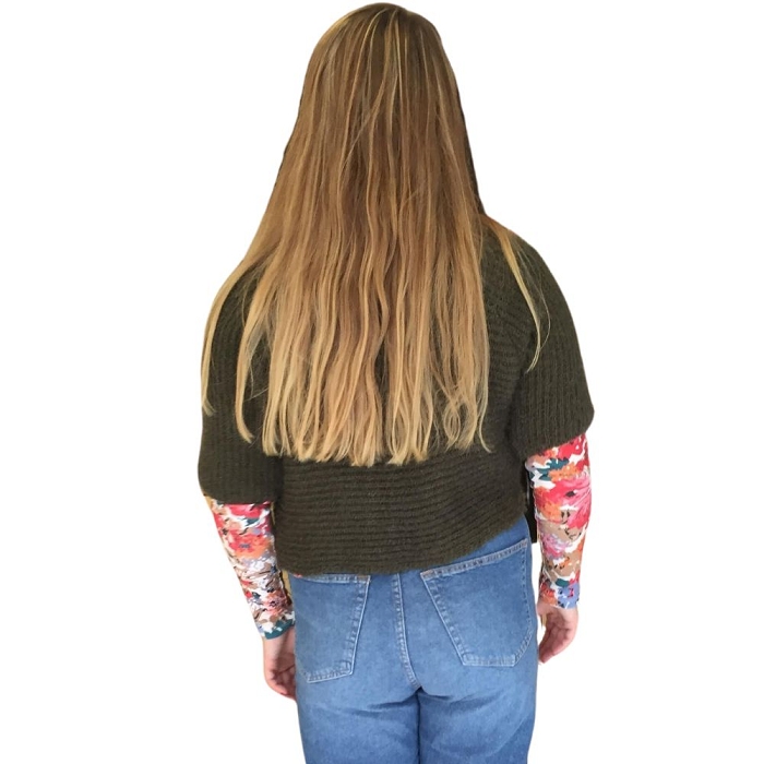 Scarpy creation my kimono gilet bolero manche courte yl vert3820303_3