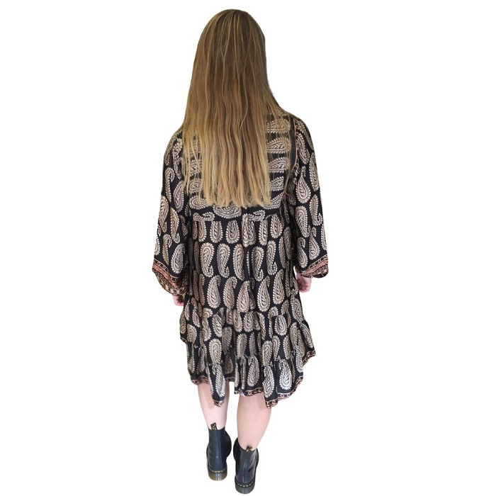 Scarpy creation my katyka robe satin en soie imprime yl noir3822001_2