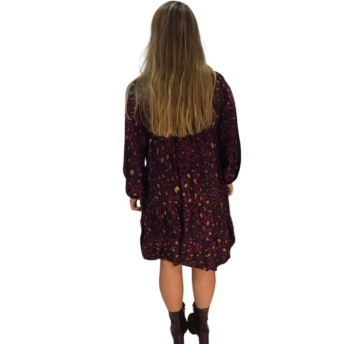 Scarpy creation katyka robe satin en soie imprime parme3822102_2