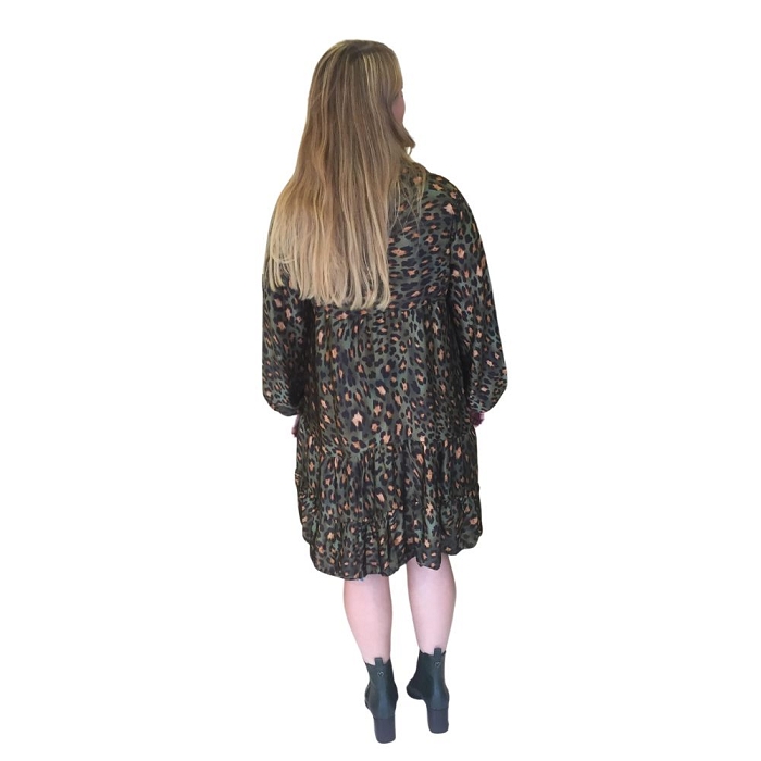 Scarpy creation my katyka robe satin en soie imprime yl vert3822103_2