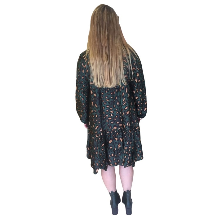 Scarpy creation my katyka robe satin en soie imprime yl vert3822104_6