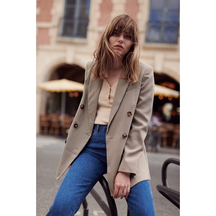 Scarpy creation my nathy veste double bouton yl naturel