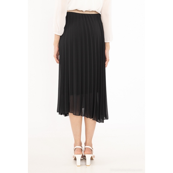 Scarpy creation issyma jupe plissee unie noir3831701_2