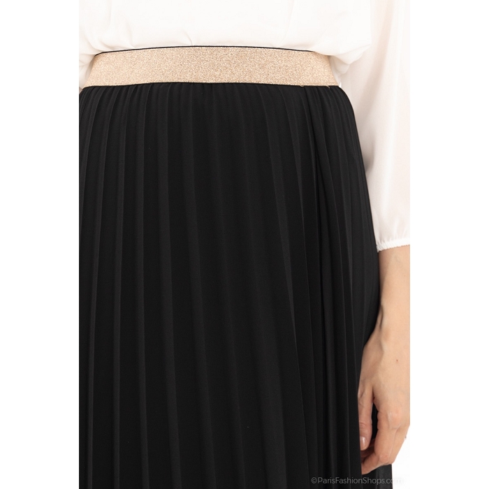 Scarpy creation issyma jupe plissee unie noir3831701_3
