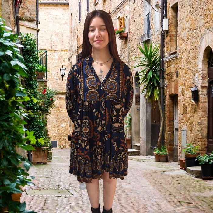 Scarpy creation my robe katia yl bleu