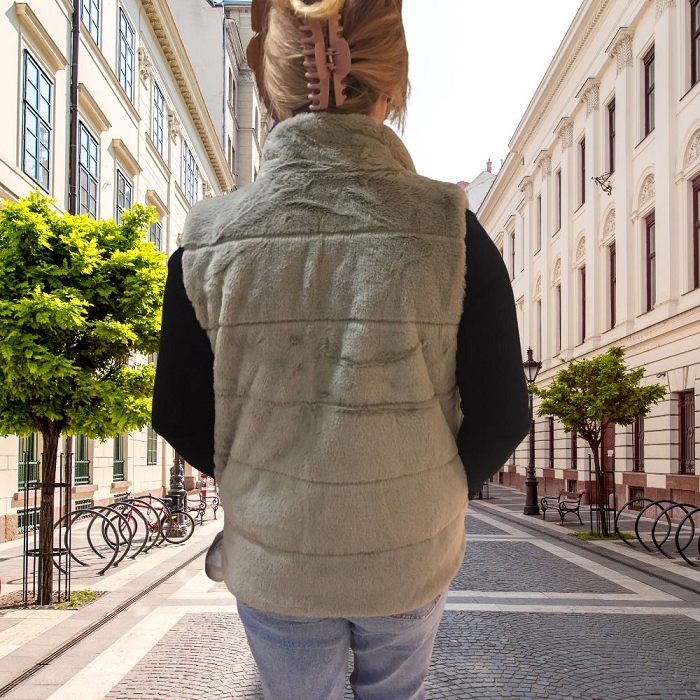 Scarpy creation laura gilet doudoune impermeable reversible fourree or3833302_4