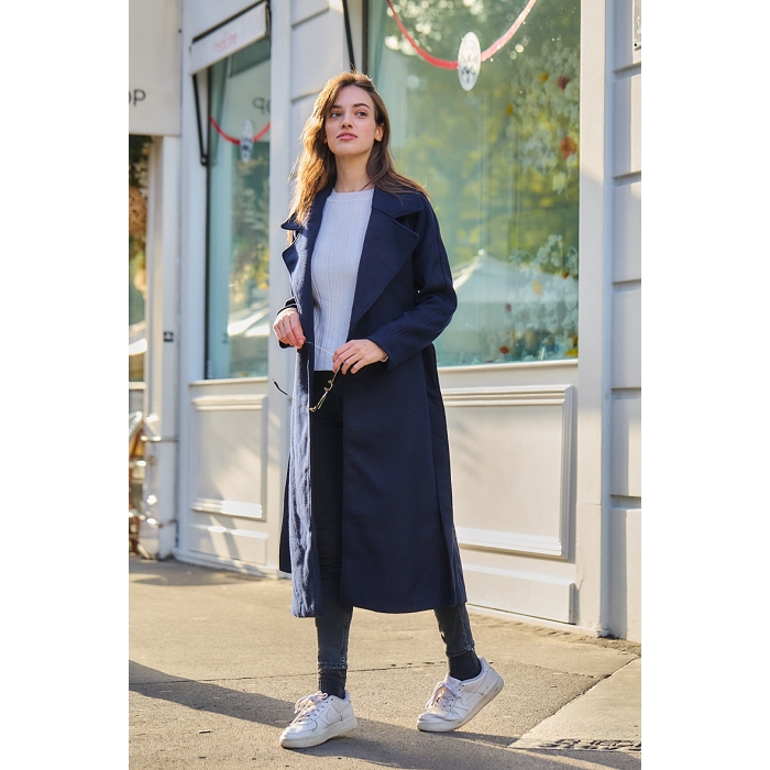 Scarpy creation my manteau long en laine yl bleu3863201_4