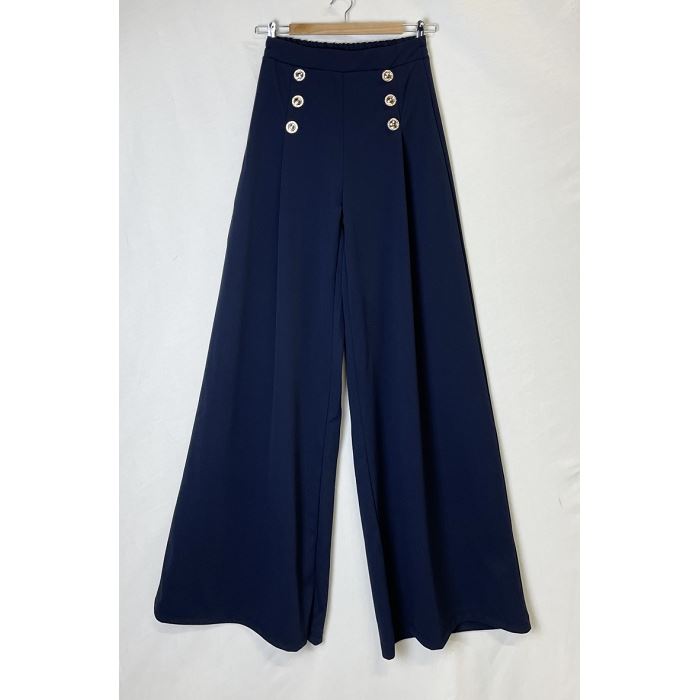 Scarpy creation my pantalon double boutons yl bleu