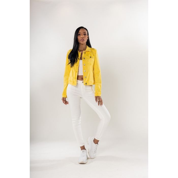 Scarpy creation my veste classic strech coton yl jaune