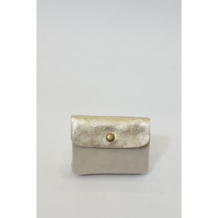 Scarpy creation my porte monnaie cuir bi ton yl beige