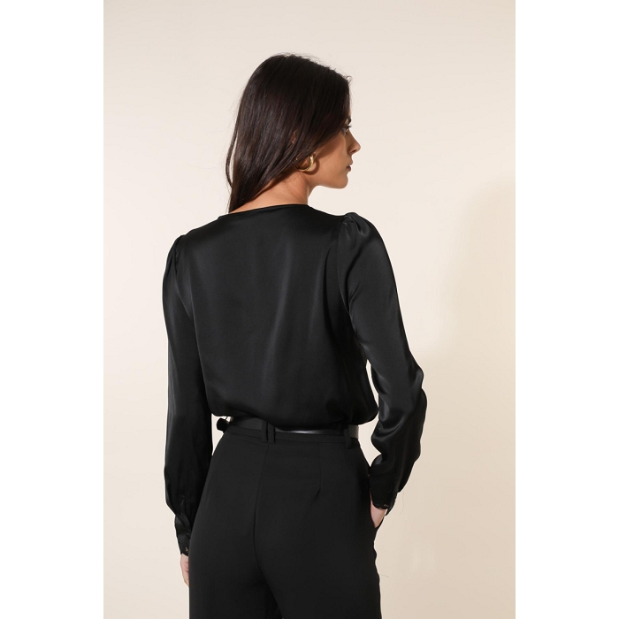Scarpy creation blouse encolure dentelle noir3868502_5