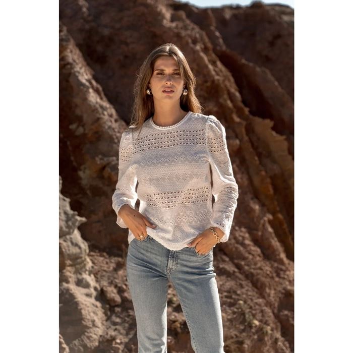 Scarpy creation my blouse yl blanc