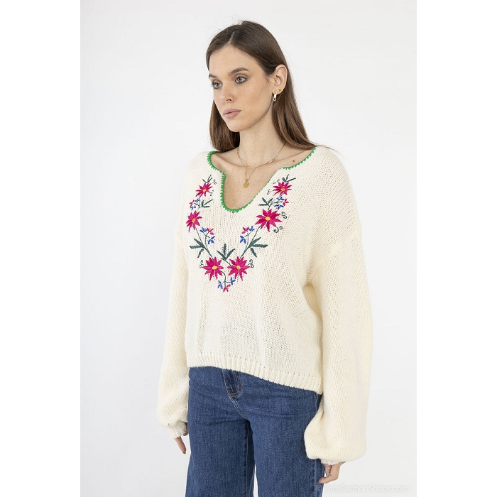 Scarpy creation my constantine pull broderie yl beige3869401_3