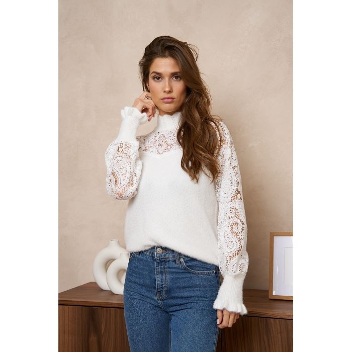 Scarpy creation my pull dentelle yl blanc3870101_3