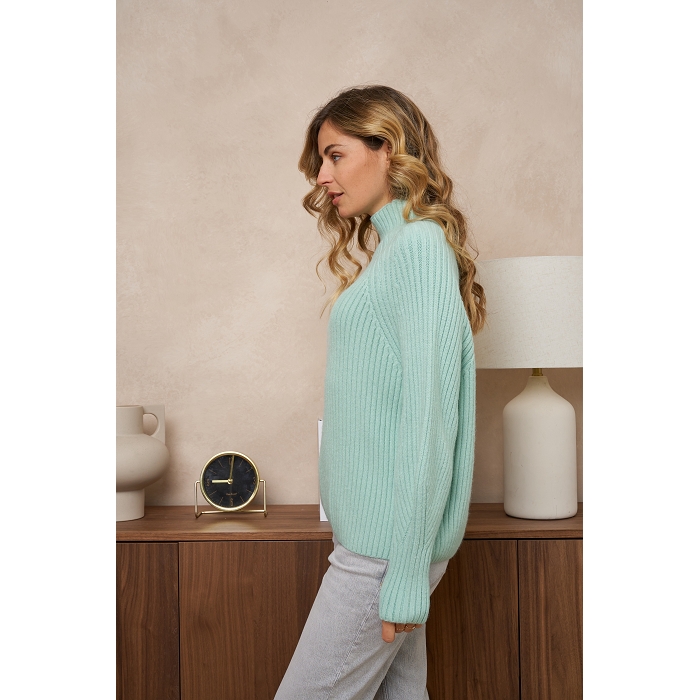 Scarpy creation my pull printemps col cheminee yl vert3870402_3