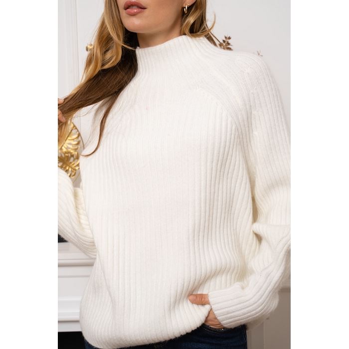 Scarpy creation my pull printemps col cheminee yl blanc3870403_2