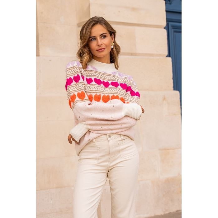 Scarpy creation my pull coeur encore yl beige3870601_2
