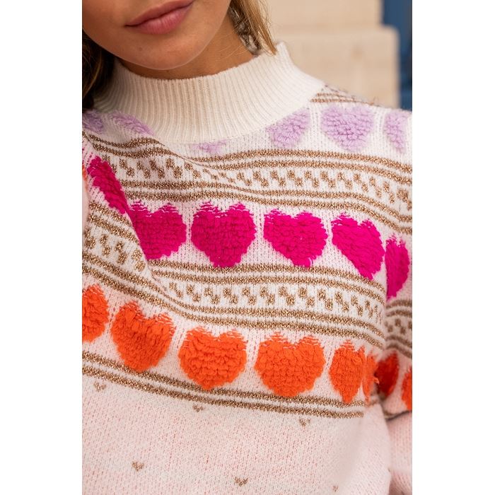 Scarpy creation my pull coeur encore yl beige3870601_5