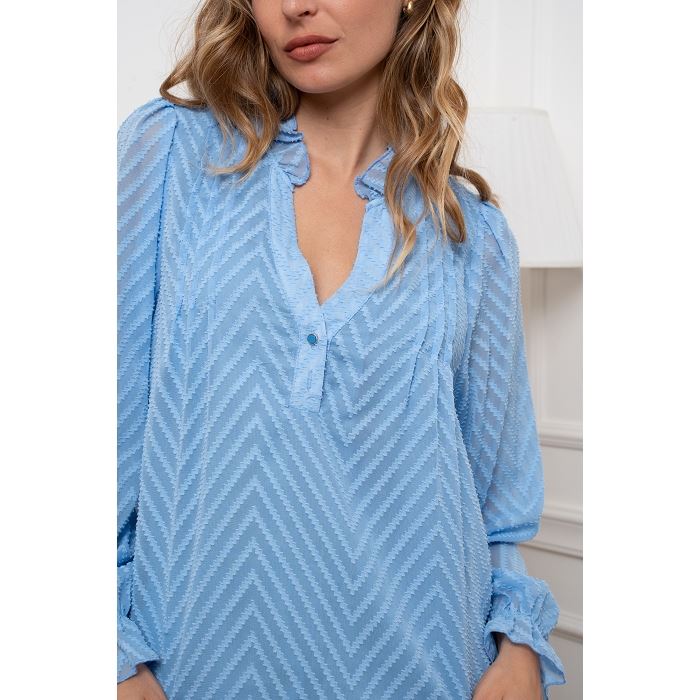Scarpy creation my chemise dentelle yl bleu