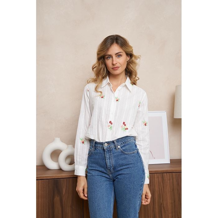 Scarpy creation my chemise fleurs printemps yl blanc3871501_5