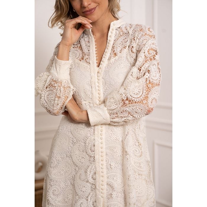 Scarpy creation my robe dentelle piqure yl beige3873201_2