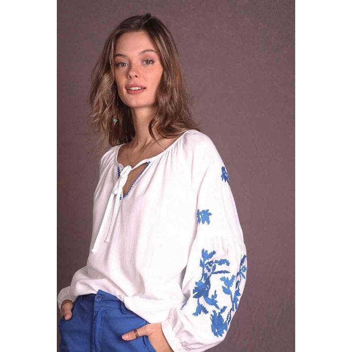 Scarpy creation blouse brodee bleu3873702_2