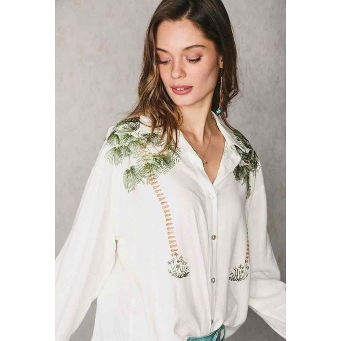 Scarpy creation my chemise brodee palmier yl blanc3874001_4