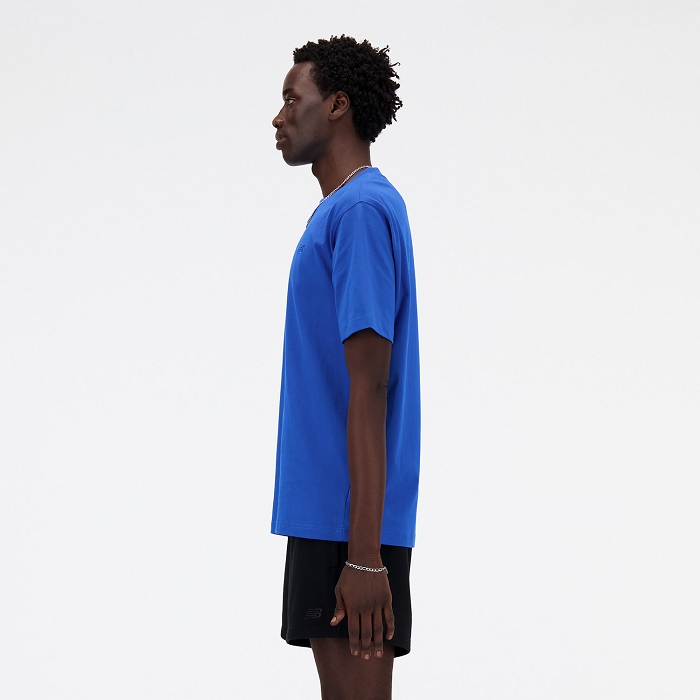 New balance my athletics cotton t shirt yl bleu3875201_4