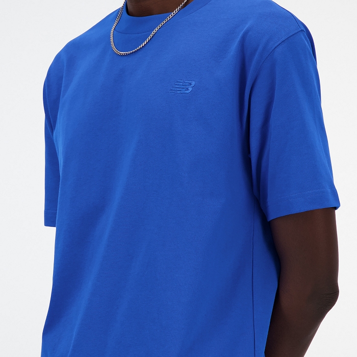 New balance my athletics cotton t shirt yl bleu3875201_6