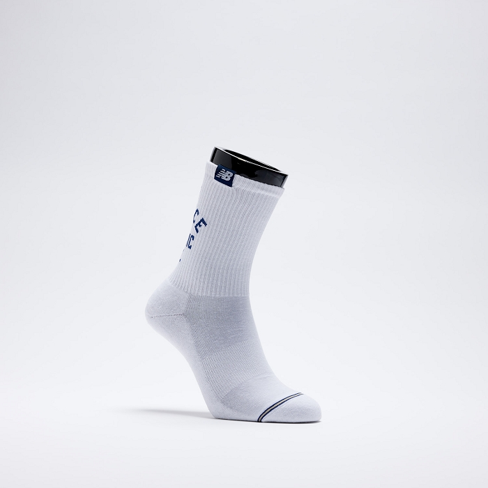New balance lifestyle midcalf socks 2 pack blanc3876201_5