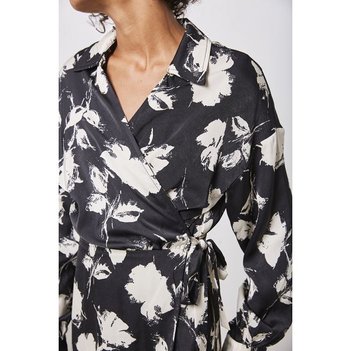 Scarpy creation my robe longue florale portefeuille yl noir3878401_2