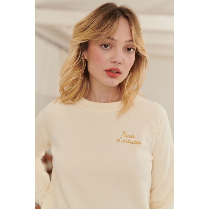 Scarpy creation my sweat paris d artiste yl beige