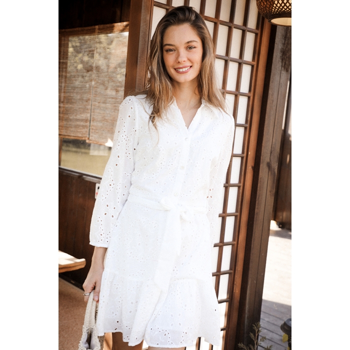 Scarpy creation my robe broderie anglaise ceinture yl blanc3880101_5
