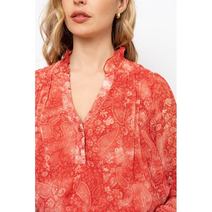 Scarpy creation my chemise style soie legere yl rouge3888501_3