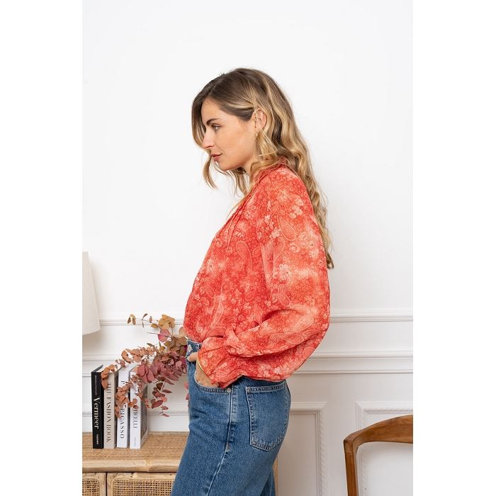Scarpy creation my chemise style soie legere yl rouge3888501_4