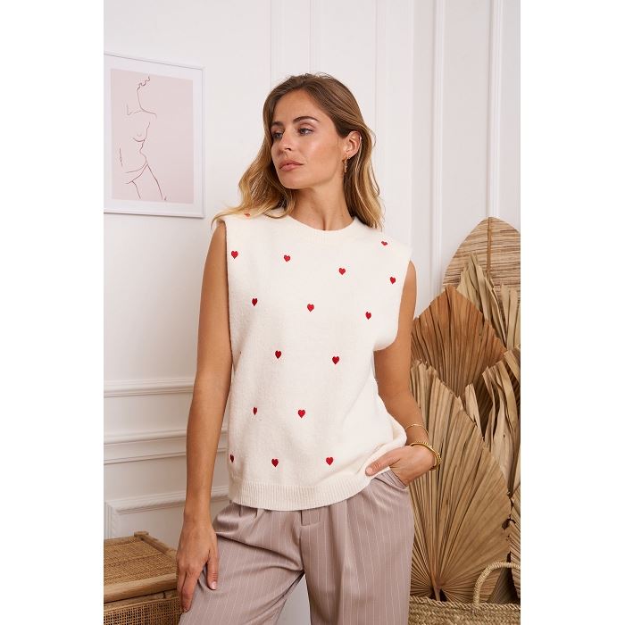 Scarpy creation my debardeur top coeur yl beige3888901_2