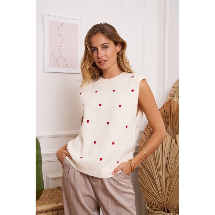 Scarpy creation my debardeur top coeur yl beige3888901_4