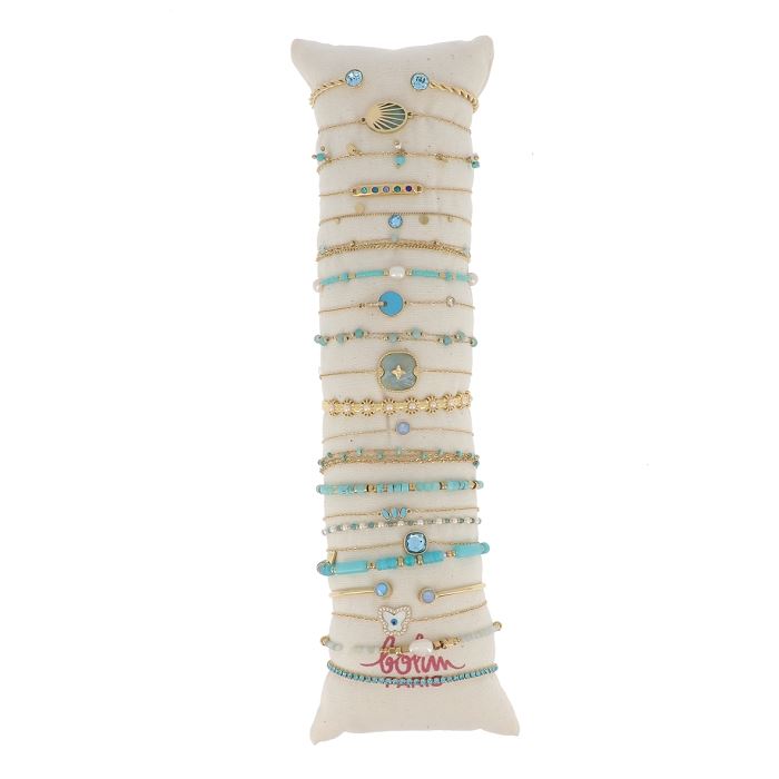 Scarpy creation my bracelet amazonite dore yl bleu