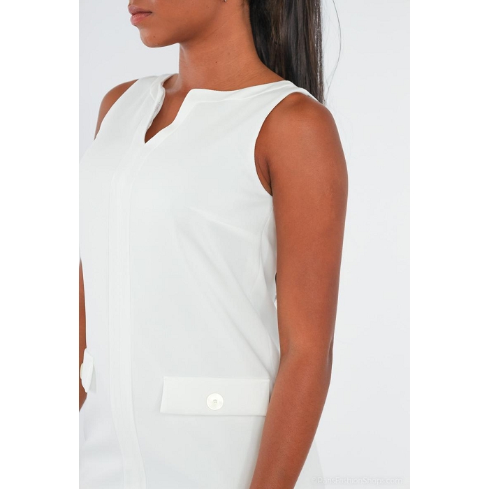 Scarpy creation my guasi robe droite sans manche yl blanc3890801_5