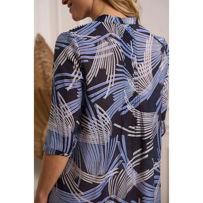 Scarpy creation my robe chemisier palma  facon soie yl bleu3890903_5