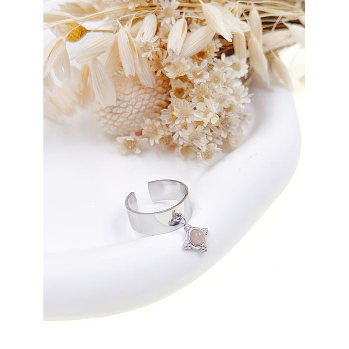 Scarpy creation bague lune d or beige