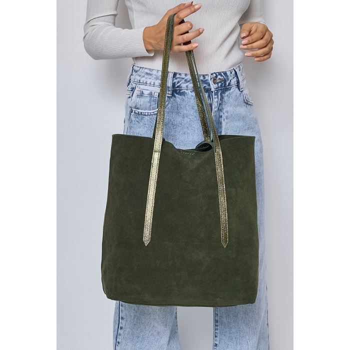 Scarpy creation my cabas cuir yl vert