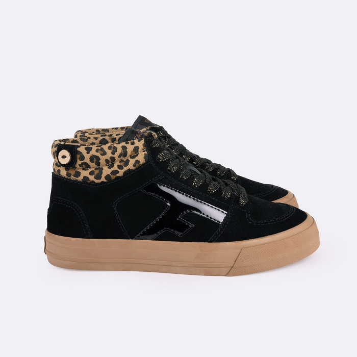 Faguo my walnut mid basket suede yl noir3897701_3